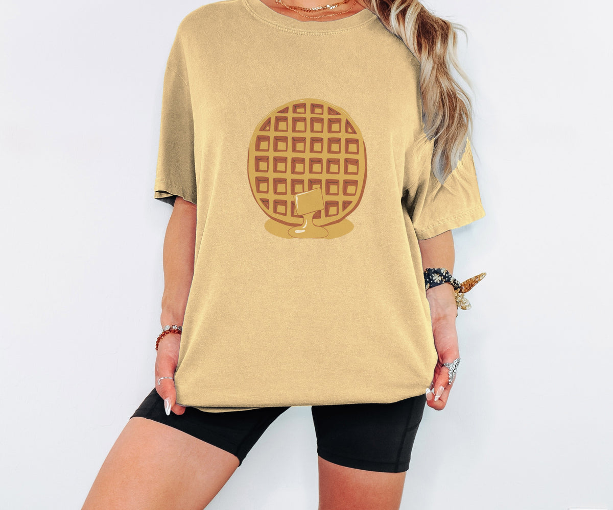 Breakfast Lover Shirt - Golden Waffles Tee - photo 2