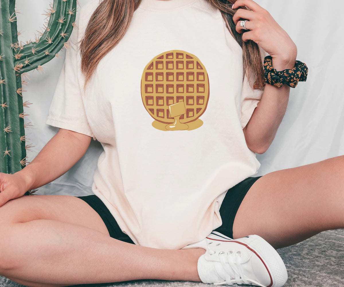 Breakfast Lover Shirt - Golden Waffles Tee - photo 3