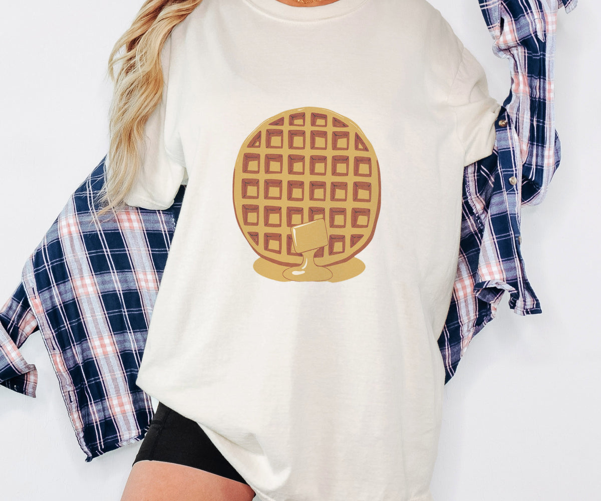 Breakfast Lover Shirt - Golden Waffles Tee - photo 5