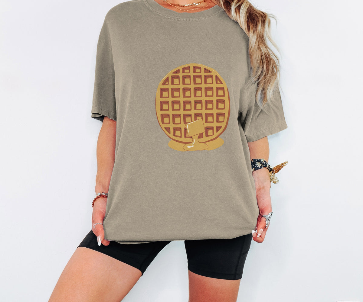 Breakfast Lover Shirt - Golden Waffles Tee - photo 6