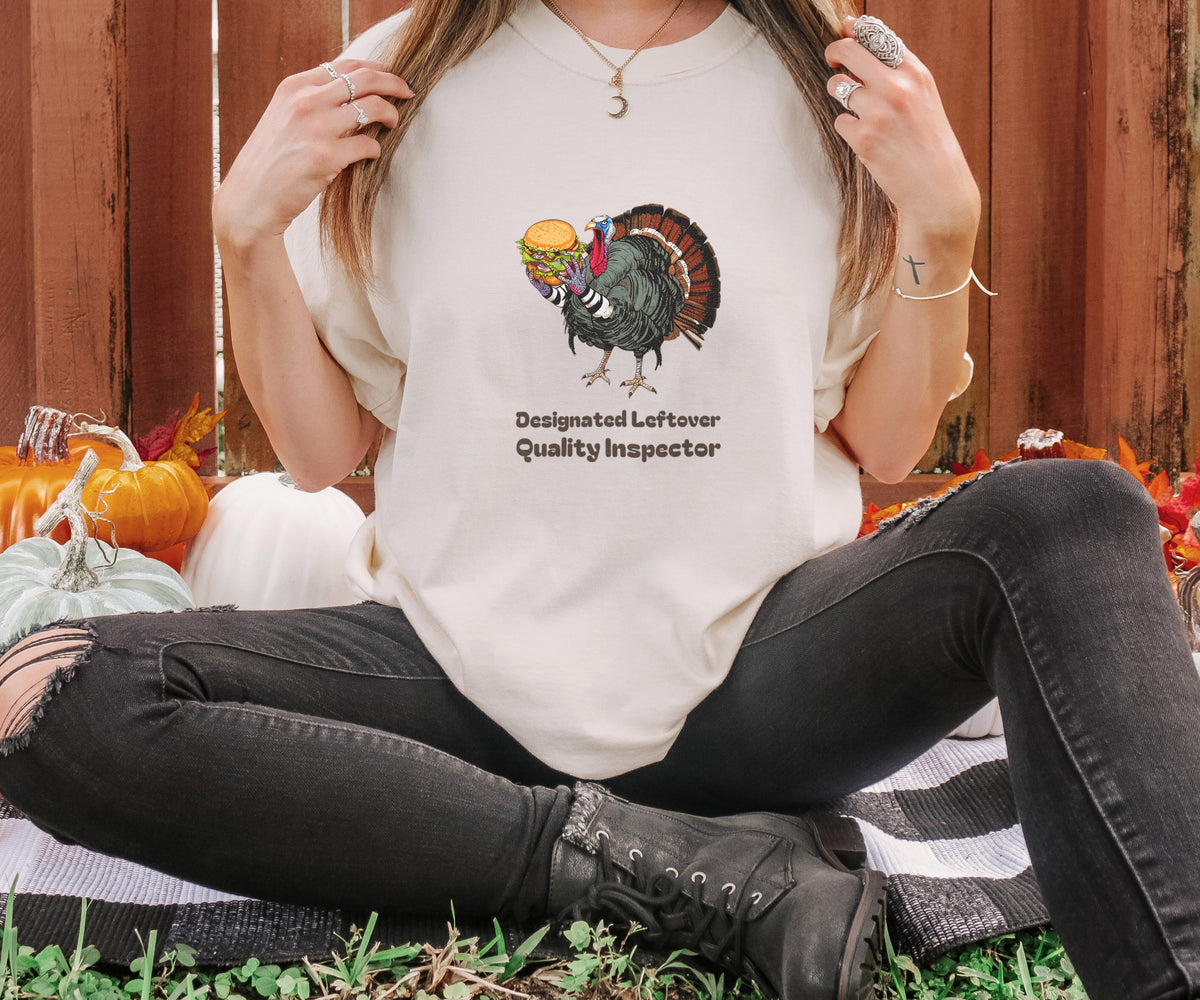 Foodie Gift Shirt - Designated Leftover Quality Inspector Tee - photo 3