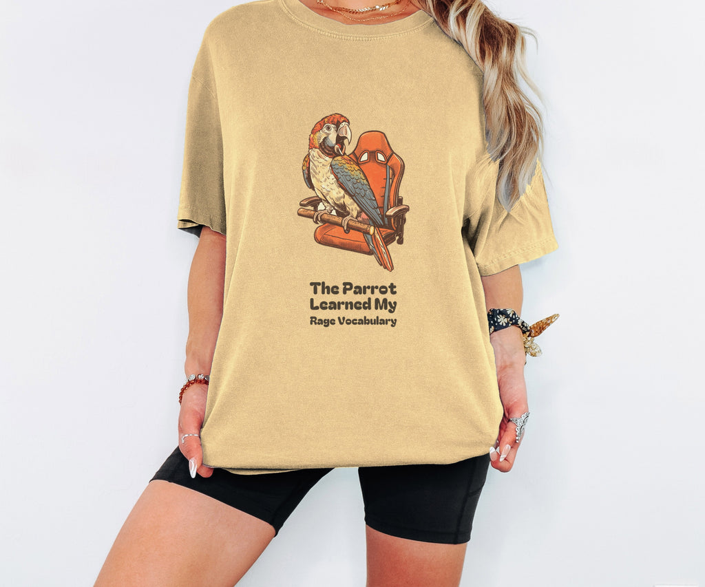 Parrot Owner Shirt - The Parrot Learned My Rage Vocabulary Tee - photo 2