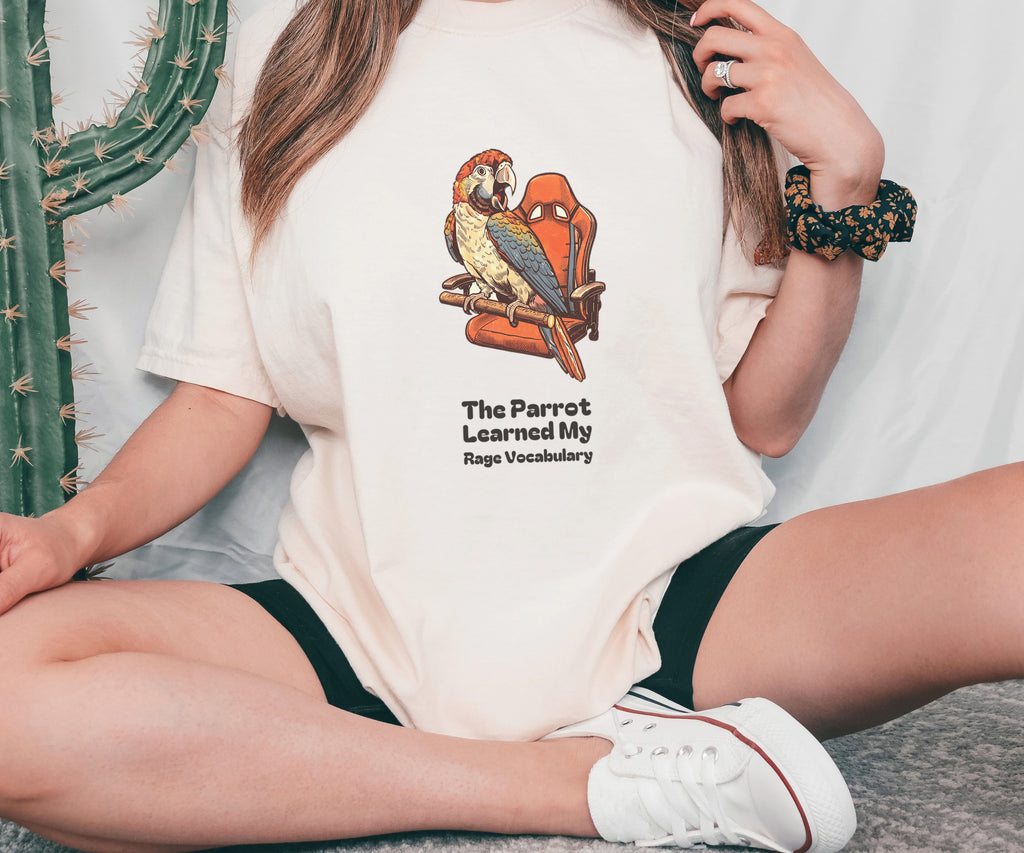 Parrot Owner Shirt - The Parrot Learned My Rage Vocabulary Tee - photo 3