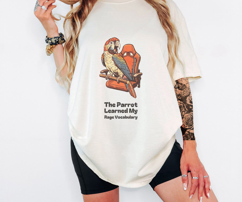 Parrot Owner Shirt - The Parrot Learned My Rage Vocabulary Tee - photo 5