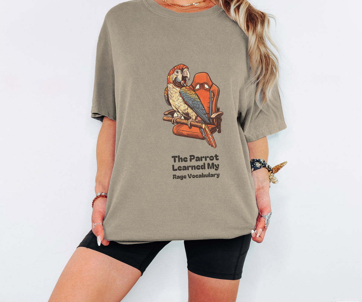 Parrot Owner Shirt - The Parrot Learned My Rage Vocabulary Tee - photo 6