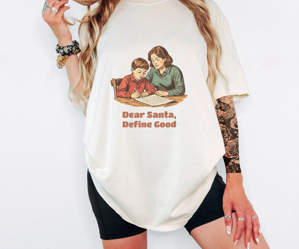 Santa Letter Writer Shirt - Dear Santa Define Good Tee - photo 6