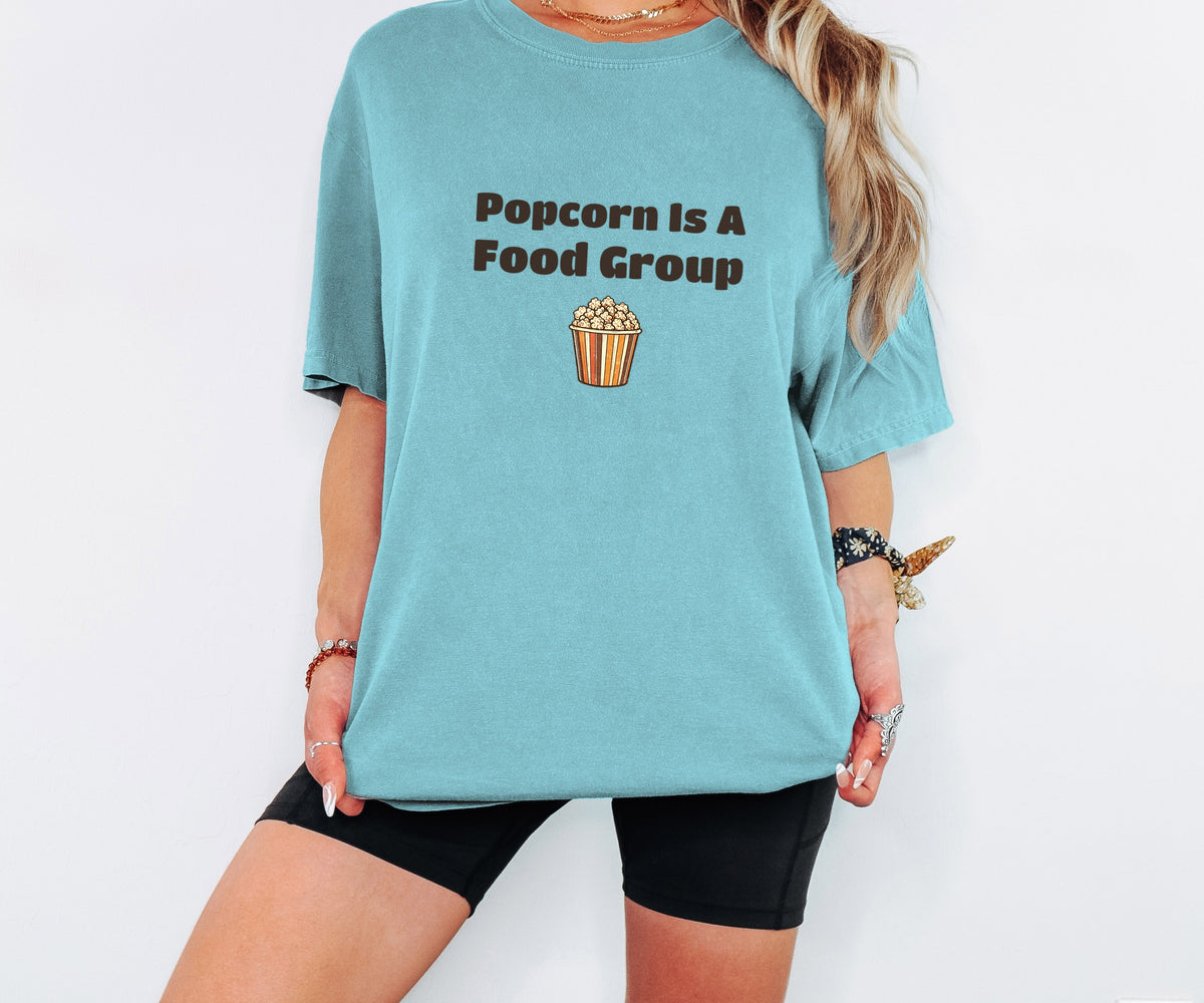 Snack Lover Shirt - Popcorn is a Food Group Tee - photo 2