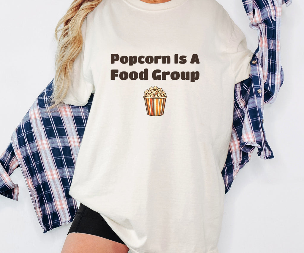 Snack Lover Shirt - Popcorn is a Food Group Tee - photo 4