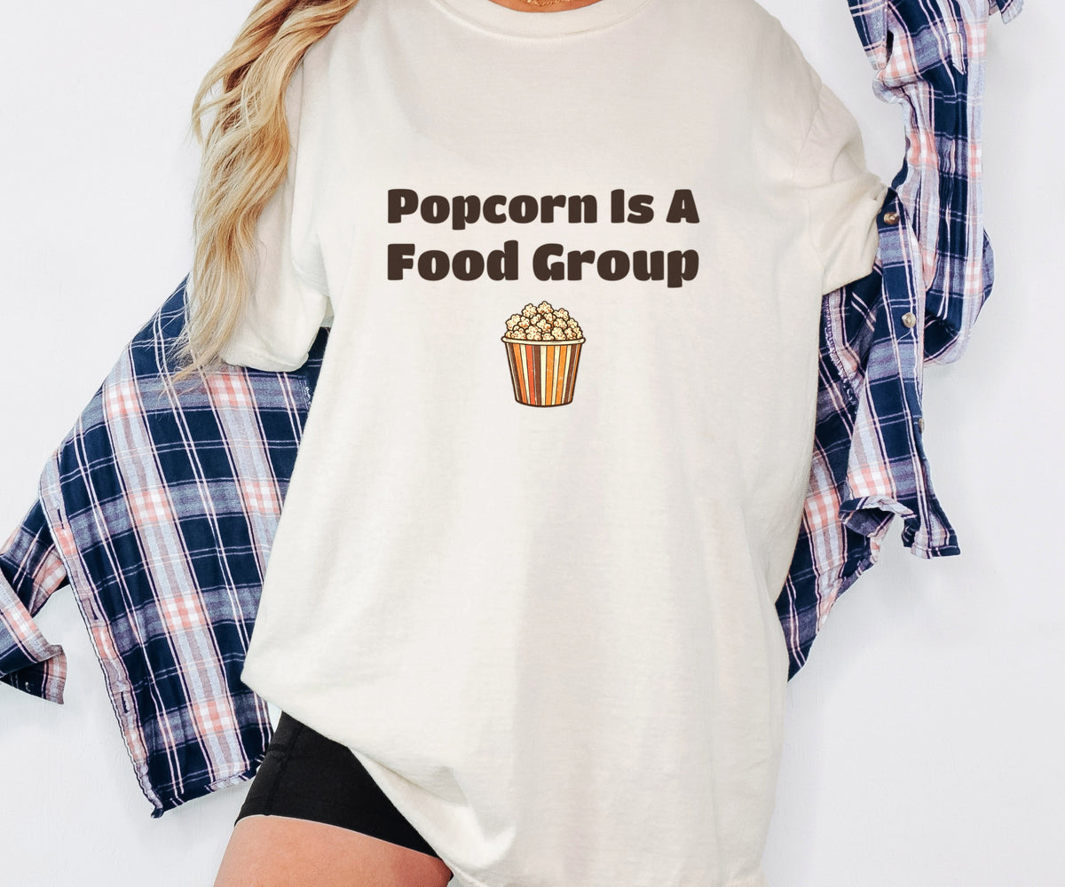 Snack Lover Shirt - Popcorn is a Food Group Tee - photo 4