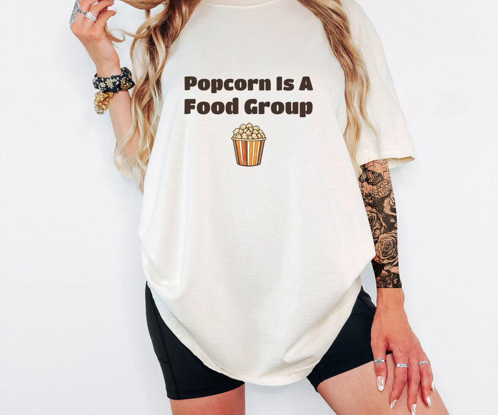 Snack Lover Shirt - Popcorn is a Food Group Tee - photo 5