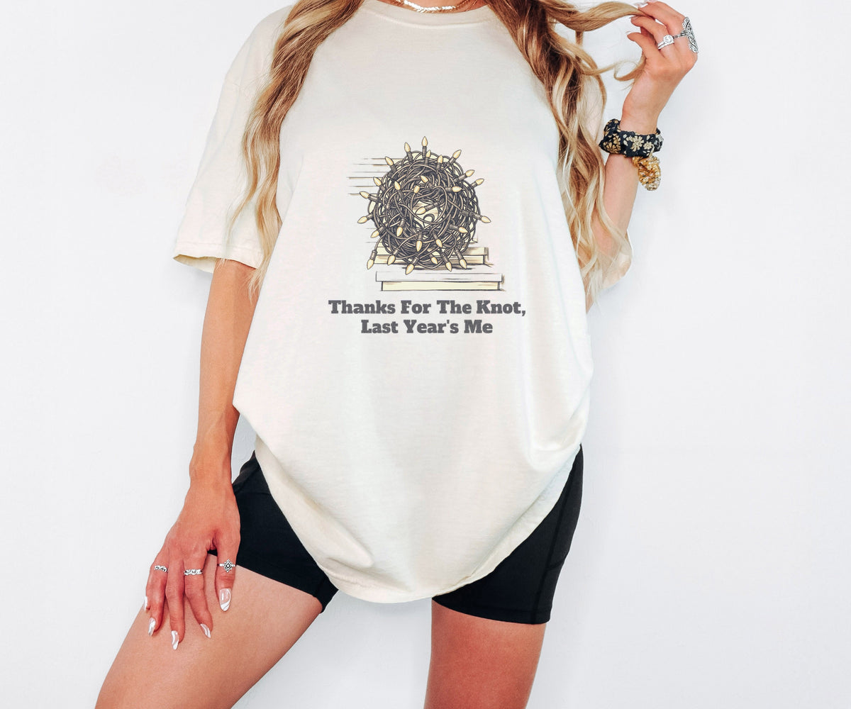 Christmas Lights Lover Shirt - Thanks for the Knot Last Year's Me - photo 4