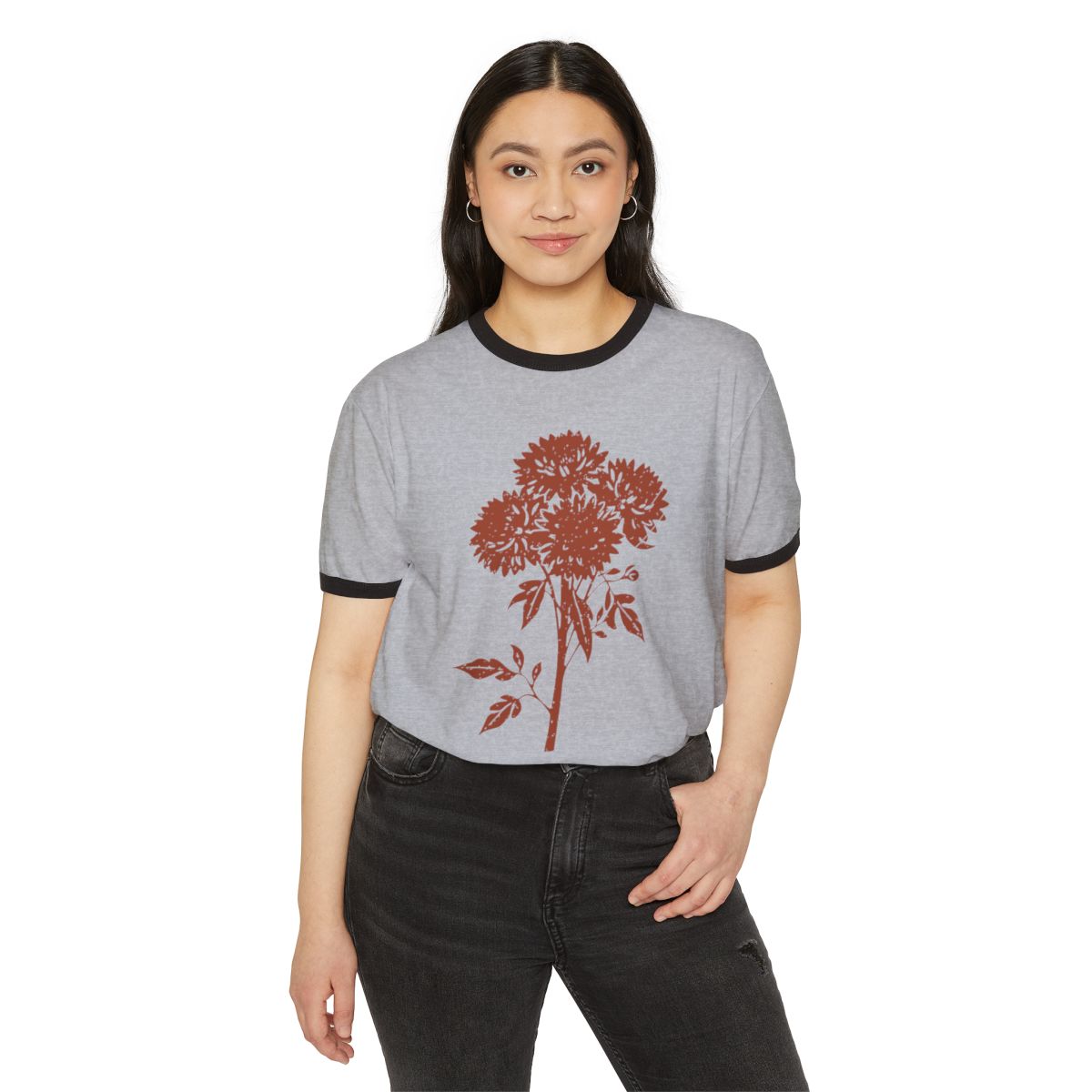 Garden Enthusiast Fall Shirt - Mum Season Ringer Tee worn